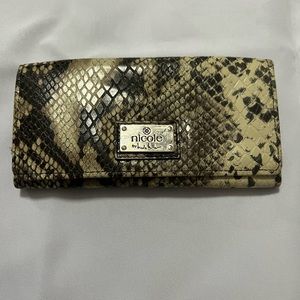 Snake print wallet